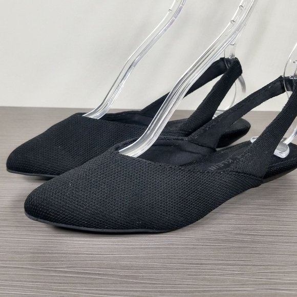 Anne Klein Olympia Sandal, Black Fabric, Womens Size 8.5 M - Picture 1 of 11